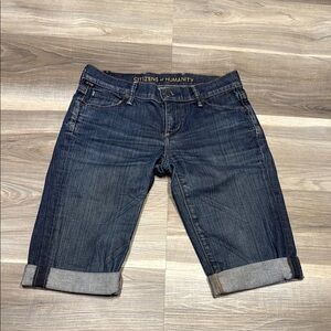 Citizens Of Humanity Blue Bermuda denim shorts size 25